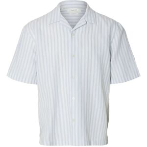 Selected Slmrlxclay Linenblend Ss Shirt Res Noos M Blue M Selected Slmrlxclay Linenblend Ss Shirt Res Noos M Blue M