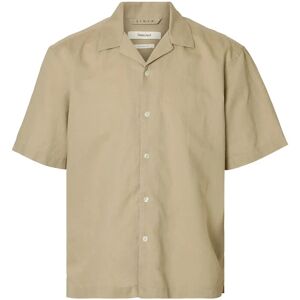 Selected Slmrlxclay Linenblend Ss Shirt Res Noos XXL Beige XXL Selected Slmrlxclay Linenblend Ss Shirt Res Noos XXL Beige XXL