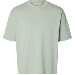 Selected Slmrelaxaspen 2-Ply Ss O-Neck Noos M Green M Selected Slmrelaxaspen 2-Ply Ss O-Neck Noos M Green M