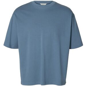 Selected Slmrelaxaspen 2-Ply Ss O-Neck Noos M Blue M Selected Slmrelaxaspen 2-Ply Ss O-Neck Noos M Blue M