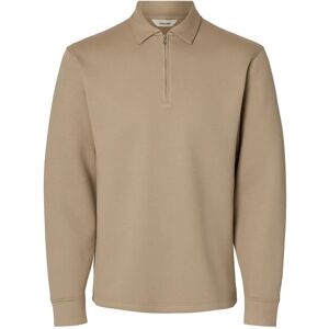 Selected Slhemanuel Soft Polo Zip Sweat Noos XXL Beige XXL Selected Slhemanuel Soft Polo Zip Sweat Noos XXL Beige XXL