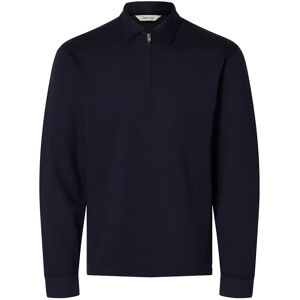 Selected Slhemanuel Soft Polo Zip Sweat Noos L Navy L Selected Slhemanuel Soft Polo Zip Sweat Noos L Navy L