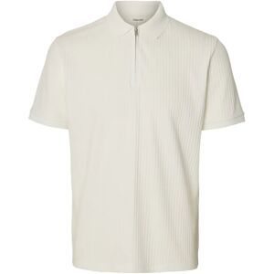 Selected Slhfave Structure Ss Polo Noos L Cream L Selected Slhfave Structure Ss Polo Noos L Cream L