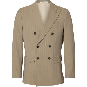 Selected Slhslim-Liam Pinstriped Db Blz Flex Noos 56 Beige 56 Selected Slhslim-Liam Pinstriped Db Blz Flex Noos 56 Beige 56