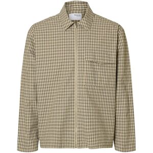 Selected Slmrlxmatt Zip Overshirt M Beige M Selected Slmrlxmatt Zip Overshirt M Beige M