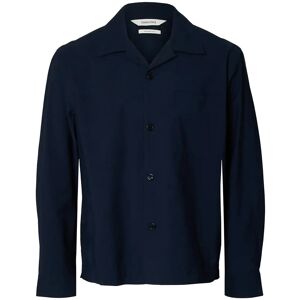 Selected Slhregotis Light Cotton Blend Overshirt XL Navy XL Selected Slhregotis Light Cotton Blend Overshirt XL Navy XL