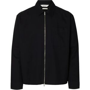 Selected Slhrlxdavid Mix Zip Overshirt XL Black XL Selected Slhrlxdavid Mix Zip Overshirt XL Black XL