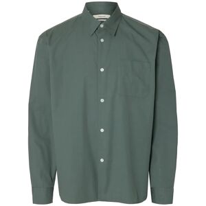 Selected Slhrlxdexter Poplin Logo Ls Shirt XXL Green XXL Selected Slhrlxdexter Poplin Logo Ls Shirt XXL Green XXL