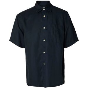Selected Slhrlxmika Tencel Blend Ss Shirt L Navy L Selected Slhrlxmika Tencel Blend Ss Shirt L Navy L