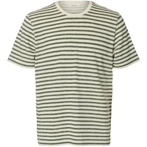 Selected Slhkevin Stripe Ss O-Neck Tee XL Cream XL Selected Slhkevin Stripe Ss O-Neck Tee XL Cream XL