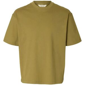 Selected Slhrelaxnorman Ss O-Neck Tee XL Khaki XL Selected Slhrelaxnorman Ss O-Neck Tee XL Khaki XL