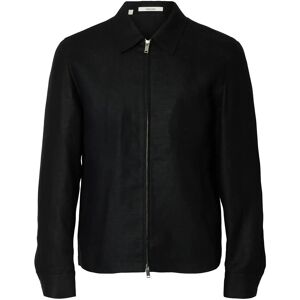 Selected Slhreg-Baird Linen Zip Jacket 56 Black 56 Selected Slhreg-Baird Linen Zip Jacket 56 Black 56