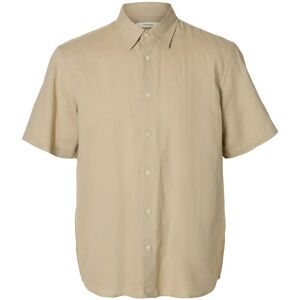 Selected Slmregclaus Clay Linenblend Ss Sht Noos M Beige M Selected Slmregclaus Clay Linenblend Ss Sht Noos M Beige M