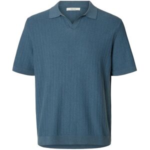 Selected Slhmattis Ss Linen Blend Struc Polo Noos XXL Blue XXL Selected Slhmattis Ss Linen Blend Struc Polo Noos XXL Blue XXL