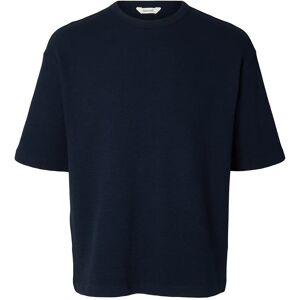 Selected Slmrelaxsonny Waffle Ss O-Neck Tee XL Navy XL Selected Slmrelaxsonny Waffle Ss O-Neck Tee XL Navy XL