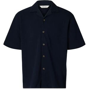 Selected Slmrelaxsonny Waffle Ss Overshirt L Navy L Selected Slmrelaxsonny Waffle Ss Overshirt L Navy L