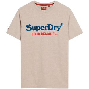 Superdry Venue Duo Logo T Shirt S Beige S Superdry Venue Duo Logo T Shirt S Beige S