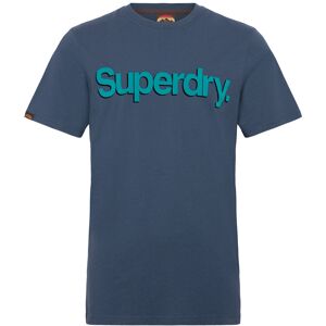 Superdry Classic Core Logo Shadow Tee M Blue M Superdry Classic Core Logo Shadow Tee M Blue M