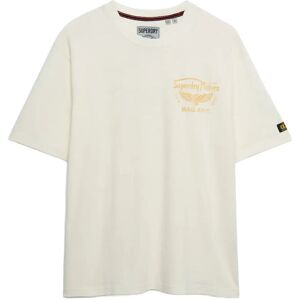 Superdry Heritage Biker Loose Tee M Cream M Superdry Heritage Biker Loose Tee M Cream M