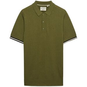 Superdry Knitted Texture S/S Polo XXXL Khaki XXXL Superdry Knitted Texture S/S Polo XXXL Khaki XXXL