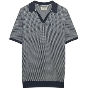 Superdry Johnny Collar Knitted Polo S Navy S Superdry Johnny Collar Knitted Polo S Navy S