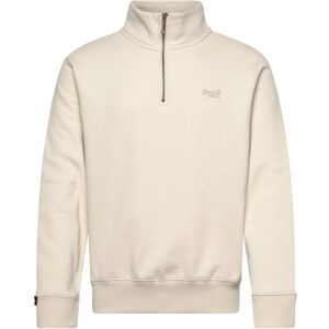 Superdry Essential Logo Half Zip L Cream L Superdry Essential Logo Half Zip L Cream L