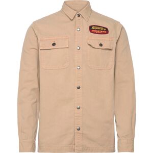 Superdry Patched Canvas Overshirt M Beige M Superdry Patched Canvas Overshirt M Beige M