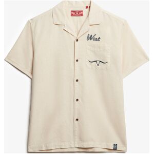 Superdry Merchant Resort Shirt M Beige M Superdry Merchant Resort Shirt M Beige M