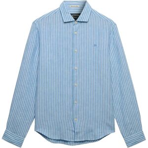 Superdry Riviera L/S Linen Shirt XXXL Blue XXXL Superdry Riviera L/S Linen Shirt XXXL Blue XXXL