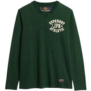 Superdry Vintage Athletic Chest Ls Tee S Green S Superdry Vintage Athletic Chest Ls Tee S Green S
