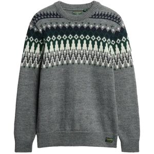 Superdry Fairisle Knit Crew Jumper XXL Grey XXL Superdry Fairisle Knit Crew Jumper XXL Grey XXL