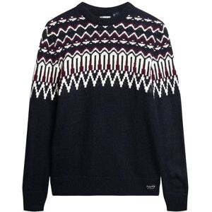 Superdry Fairisle Knit Crew Jumper S Navy S Superdry Fairisle Knit Crew Jumper S Navy S