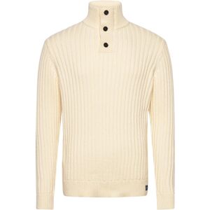 Superdry Vintage Ribbed Henley L Cream L Superdry Vintage Ribbed Henley L Cream L