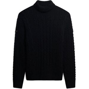 Superdry Jacob Cable Roll Neck Jumper XL Navy XL Superdry Jacob Cable Roll Neck Jumper XL Navy XL
