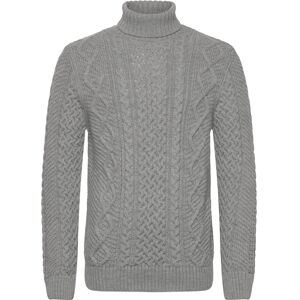 Superdry Jacob Cable Roll Neck Jumper L Grey L Superdry Jacob Cable Roll Neck Jumper L Grey L