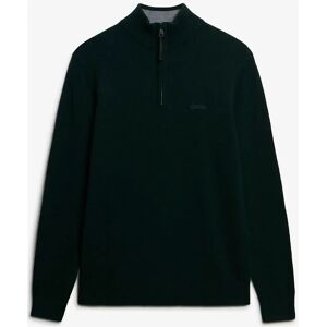 Superdry Wool Blend Half Zip Jumper XL Green XL Superdry Wool Blend Half Zip Jumper XL Green XL