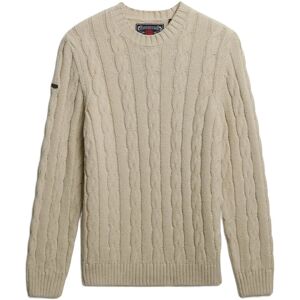 Superdry Jacob Cable Jumper S Cream S Superdry Jacob Cable Jumper S Cream S