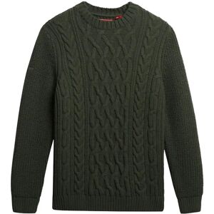 Superdry Jacob Cable Jumper XL Khaki XL Superdry Jacob Cable Jumper XL Khaki XL