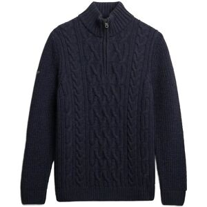 Superdry Jacob Cable Knit Half Zip S Navy S Superdry Jacob Cable Knit Half Zip S Navy S