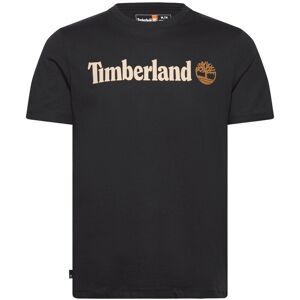 Timberland Linear Logo Short Sleeve Tee M Black M Timberland Linear Logo Short Sleeve Tee M Black M