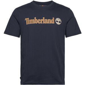 Timberland Linear Logo Short Sleeve Tee M Blue M Timberland Linear Logo Short Sleeve Tee M Blue M