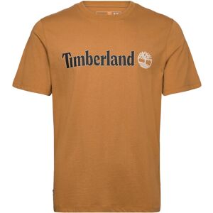 Timberland Linear Logo Short Sleeve Tee XXL Brown XXL Timberland Linear Logo Short Sleeve Tee XXL Brown XXL