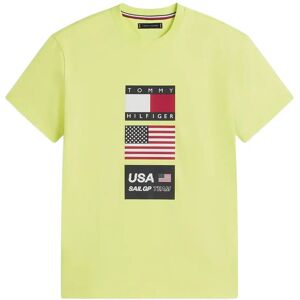 Tommy Hilfiger Us Sailgp Sailing Flag Tee L Green L Tommy Hilfiger Us Sailgp Sailing Flag Tee L Green L