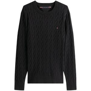 Tommy Hilfiger Classic Cotton Cable Crew Neck XXXL Black XXXL Tommy Hilfiger Classic Cotton Cable Crew Neck XXXL Black XXXL
