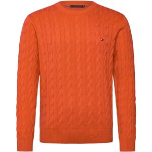 Tommy Hilfiger Classic Cotton Cable Crew Neck XXL Orange XXL Tommy Hilfiger Classic Cotton Cable Crew Neck XXL Orange XXL