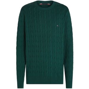Tommy Hilfiger Classic Cotton Cable Crew Neck XXXL Green XXXL Tommy Hilfiger Classic Cotton Cable Crew Neck XXXL Green XXXL