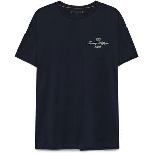 Tommy Hilfiger Outline Flag Script Tee S Black S Tommy Hilfiger Outline Flag Script Tee S Black S