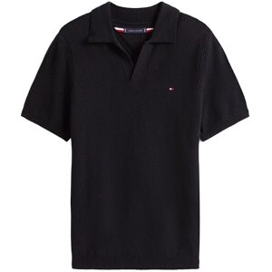 Tommy Hilfiger Knitted Textured Polo S Black S Tommy Hilfiger Knitted Textured Polo S Black S