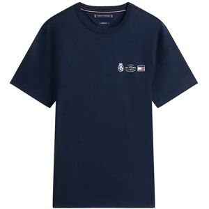 Tommy Hilfiger Small Crest Outline Tee L Navy L Tommy Hilfiger Small Crest Outline Tee L Navy L