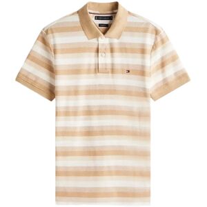 Tommy Hilfiger Stripe Structure Reg Polo XL Beige XL Tommy Hilfiger Stripe Structure Reg Polo XL Beige XL